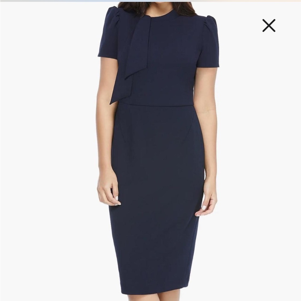 Light Blue Maggie London Nordstroms Dress with Bow Detail